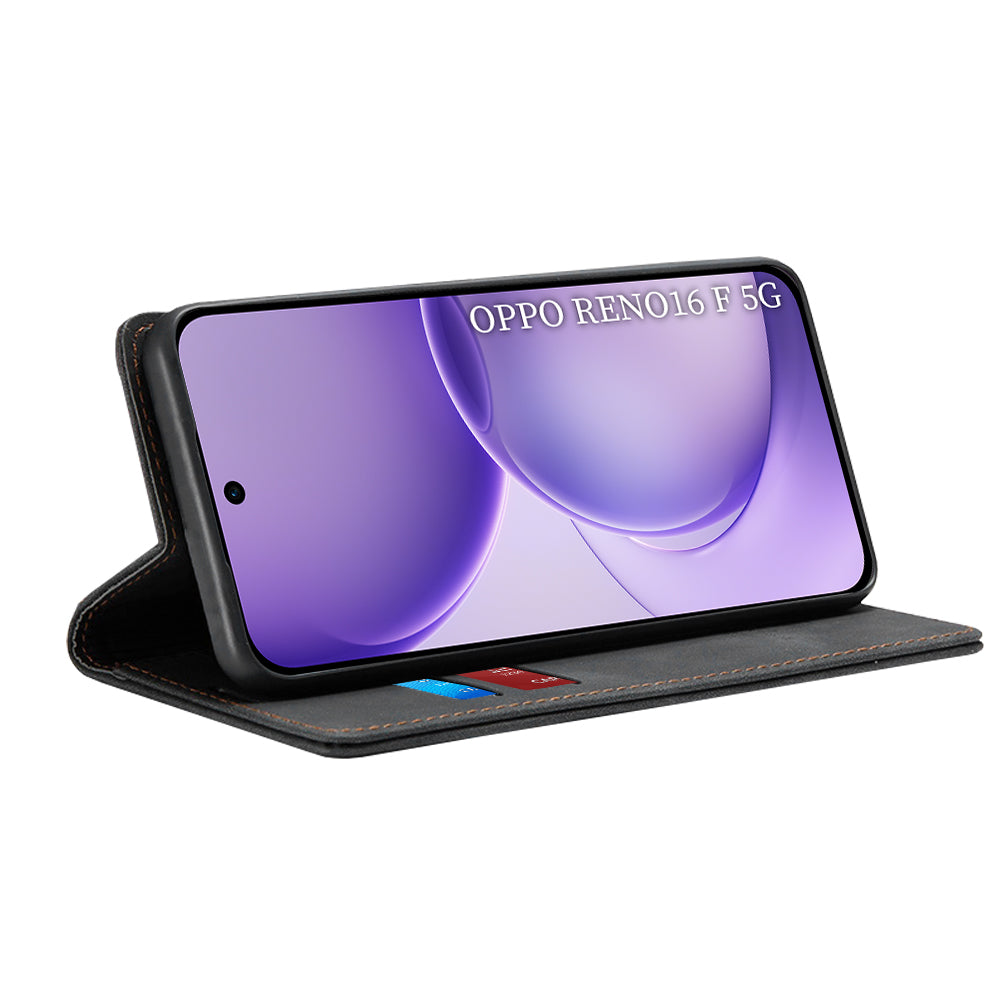 Kuori Oppo Reno16 F / Reno16 FS:lle, Techsuit, Confy, Musta