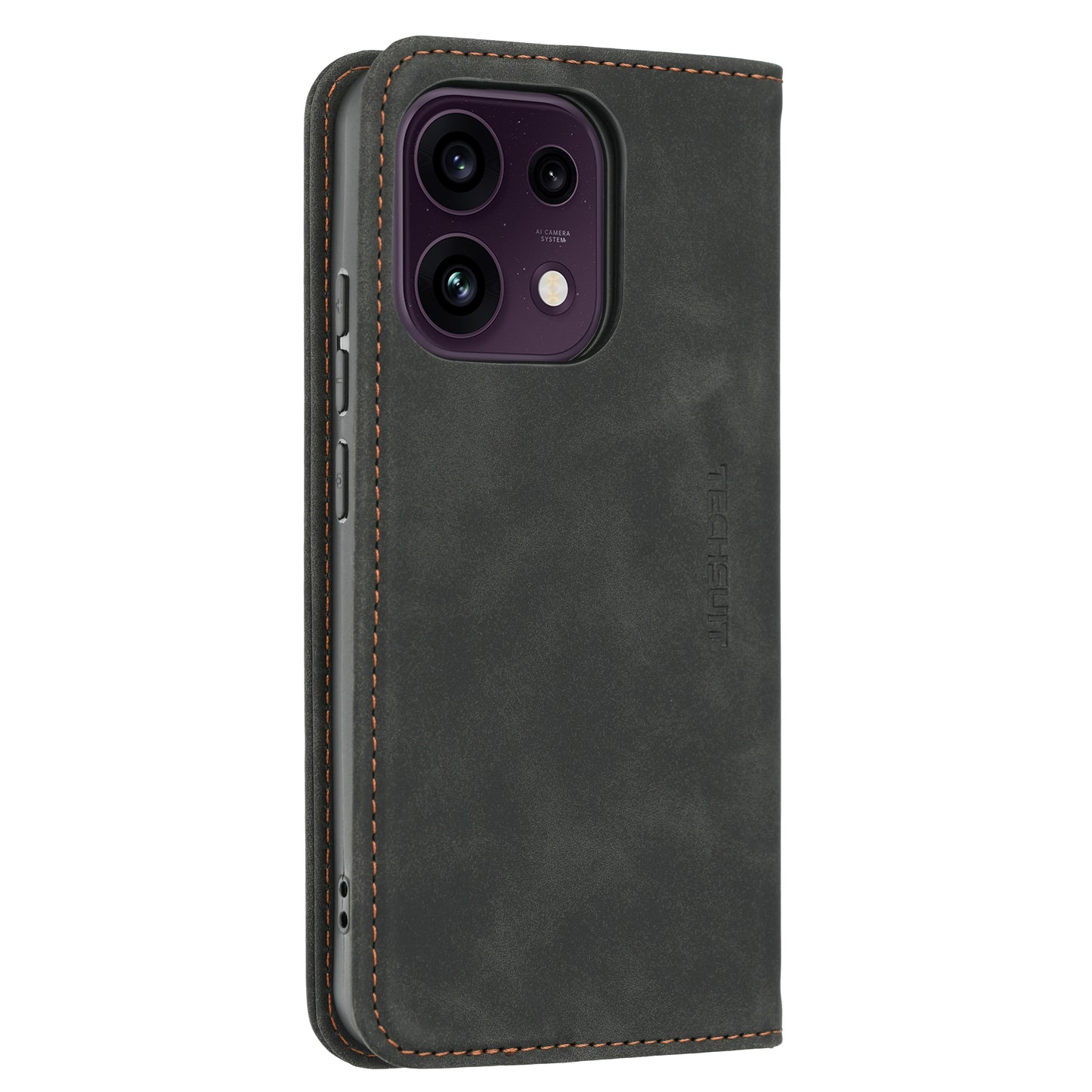 Kuori Oppo Reno16 F / Reno16 FS:lle, Techsuit, Confy, Musta