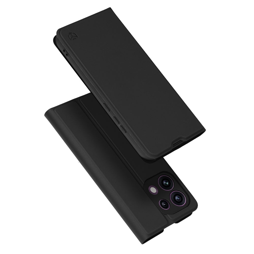 Case for Oppo Reno16 F / Reno16 FS, Techsuit, Magskin Book, Black