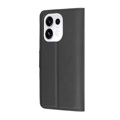 Kuori Oppo Reno16 Pro:lle, Techsuit, nahkainen folio, musta
