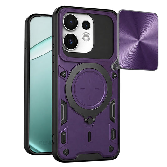 Kuori Oppo Reno16 / Reno16 Pro -puhelimelle, Techsuit, CamGuard Pro, Violetti
