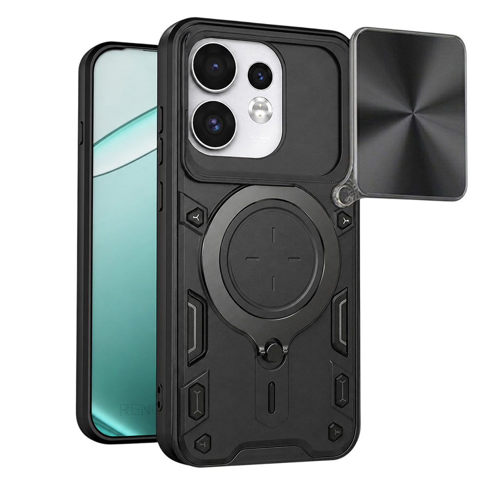 Kuori Oppo Reno16 / Reno16 Pro -puhelimelle, Techsuit, CamGuard Pro, Musta