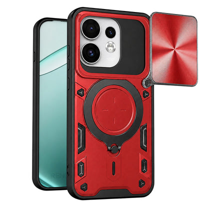 Kuori Oppo Reno16 / Reno16 Pro -puhelimelle, Techsuit, CamGuard Pro, Punainen