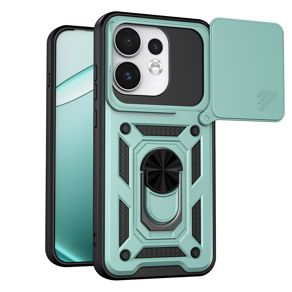 Kuori Oppo Reno16 / Reno16 Pro -puhelimelle, Techsuit, CamShield, Vihreä