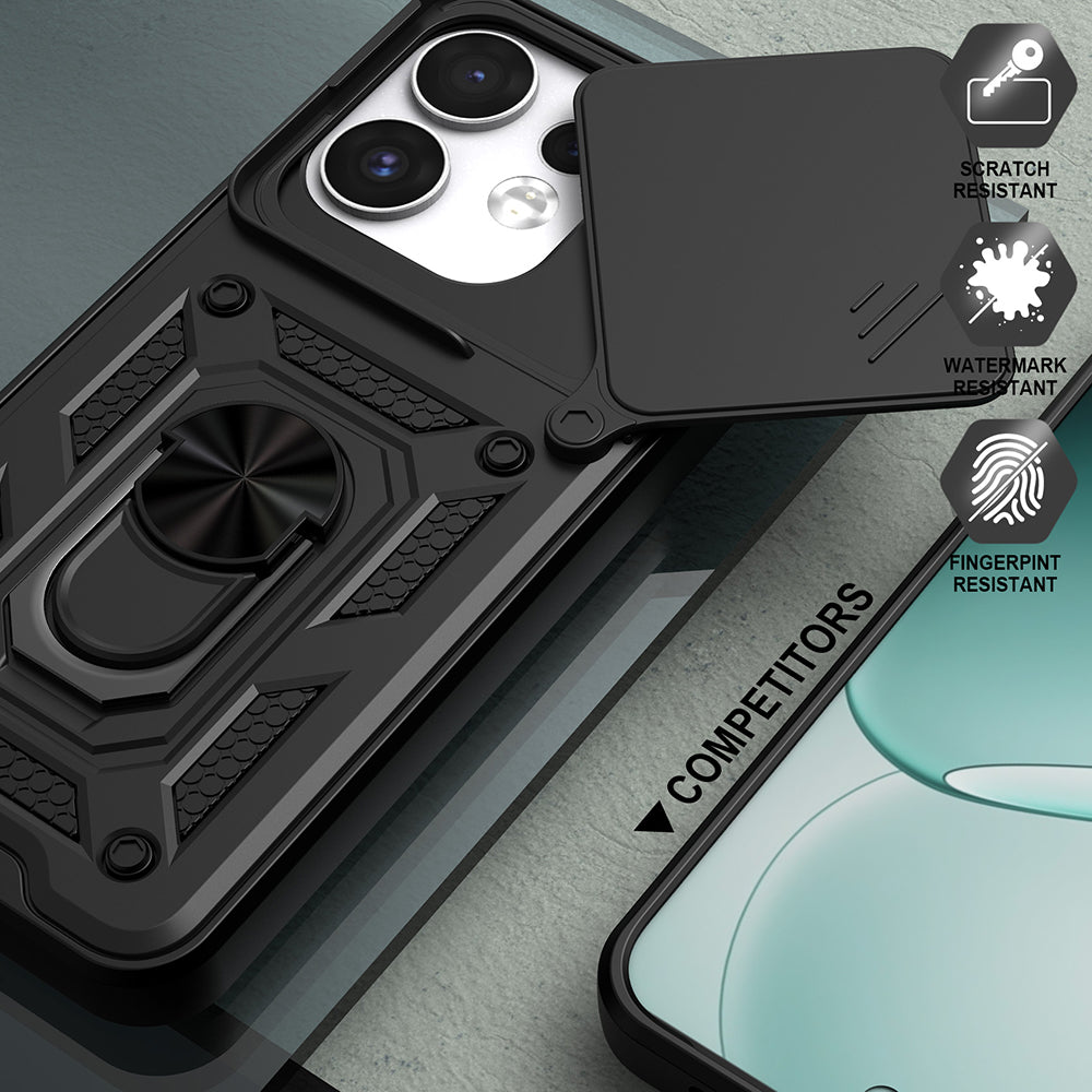 Kuori Oppo Reno16 / Reno16 Pro -puhelimelle, Techsuit, CamShield, Vihreä