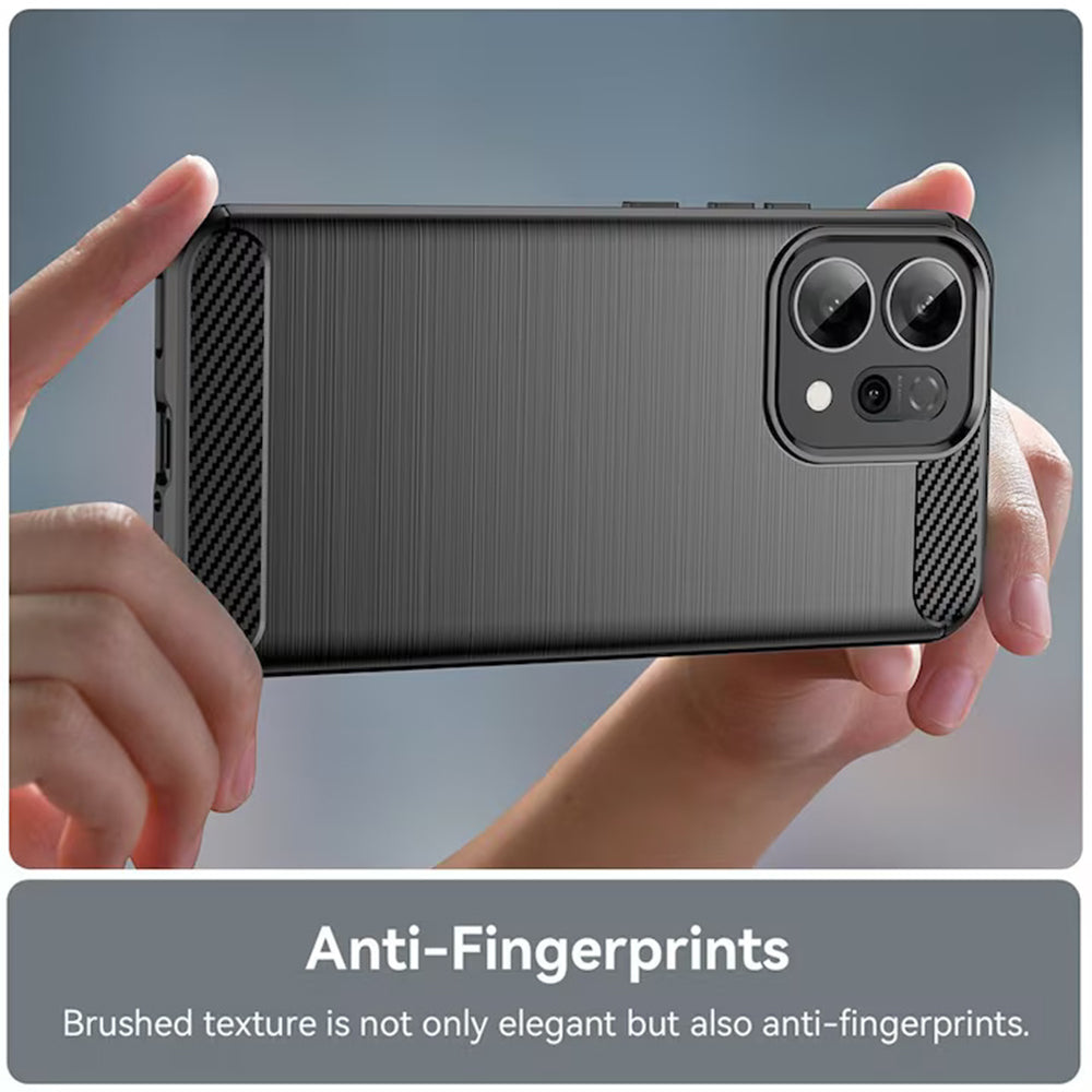 Kuori Oppo Reno16 / Reno16 Pro -puhelimelle, Techsuit, Hiili, Sininen