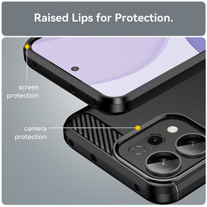 Case for Oppo Reno16 / Reno16 Pro, Techsuit, Carbon, Black