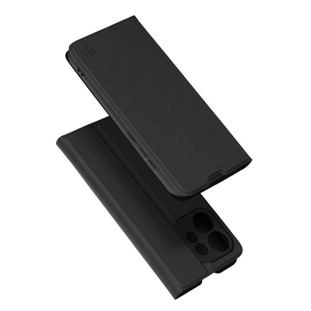Kuori Oppo Reno16:lle, Techsuit, Magskin Book, Musta