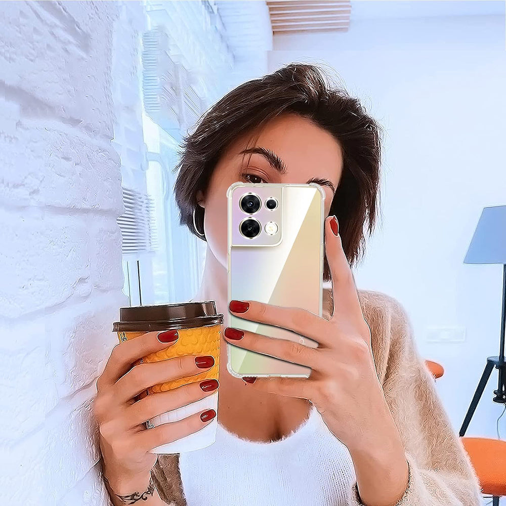 Case for Oppo Reno8, Techsuit, Shockproof Clear, Transparent