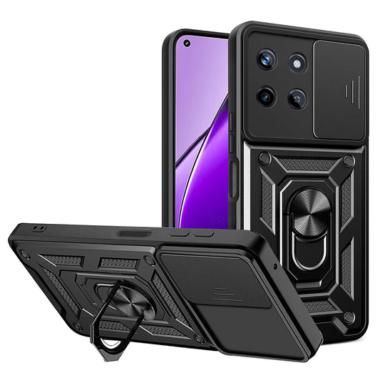 Kuori Realme 11 4G:lle, Techsuit, CamShield, Musta