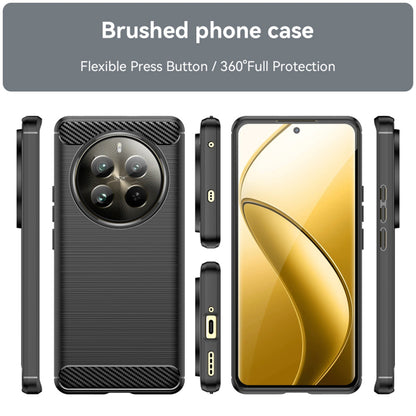 Kuori Realme 12 Pro / 12 Pro+ -puhelimelle, Techsuit, Hiili, Musta