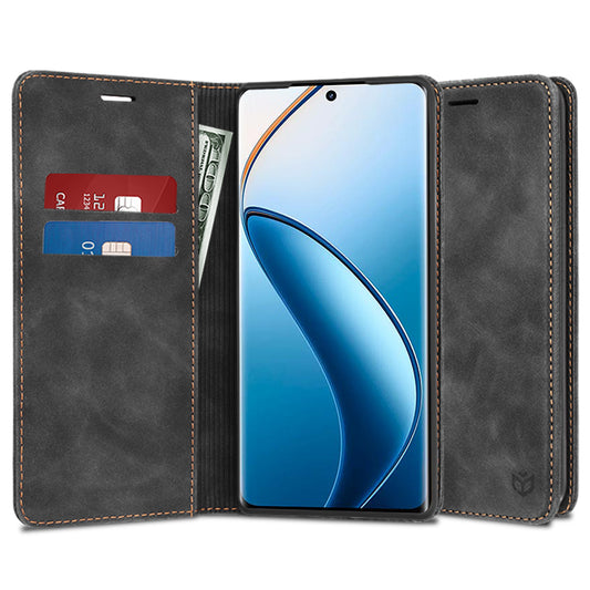Kuori Realme 12 Pro / 12 Pro+ -puhelimelle, Techsuit, Confy, Musta