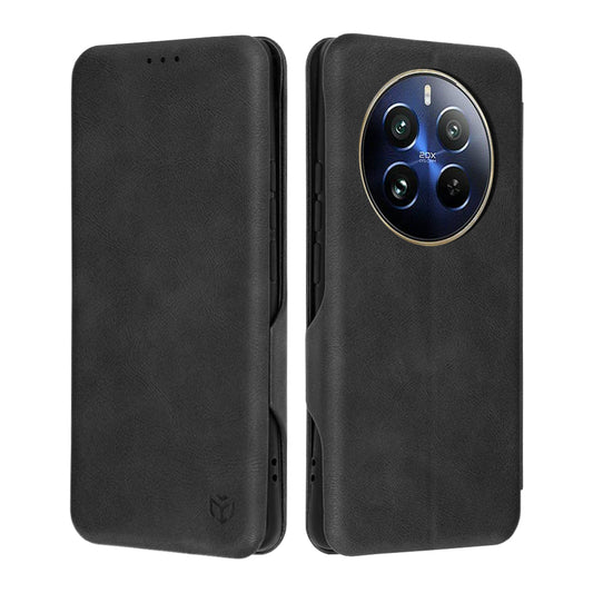 Kuori Realme 12 Pro / 12 Pro+:lle, Techsuit, Safe Wallet Plus, Musta