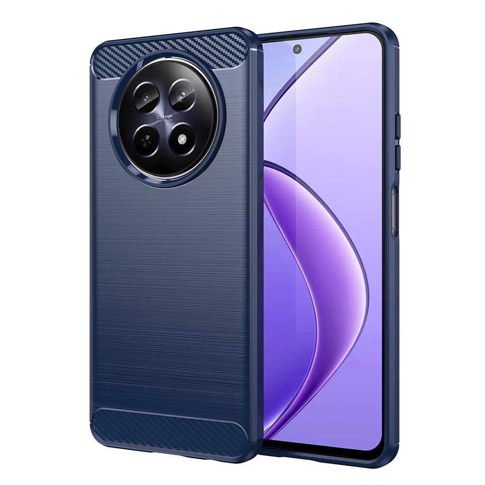Case for Realme 12, Techsuit, Carbon, Blue