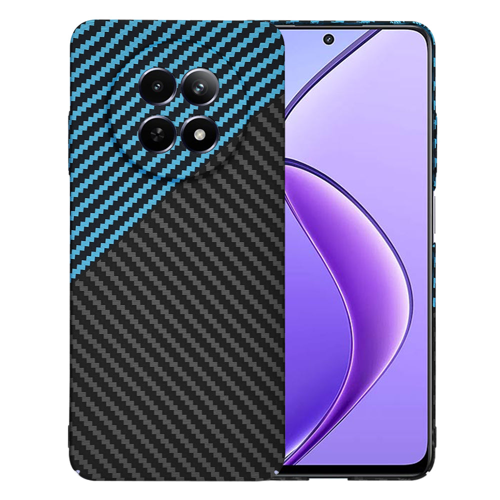 Kuori Realme 12x / 12:lle, Techsuit, Carbonite FiberShell, Musta Bleu