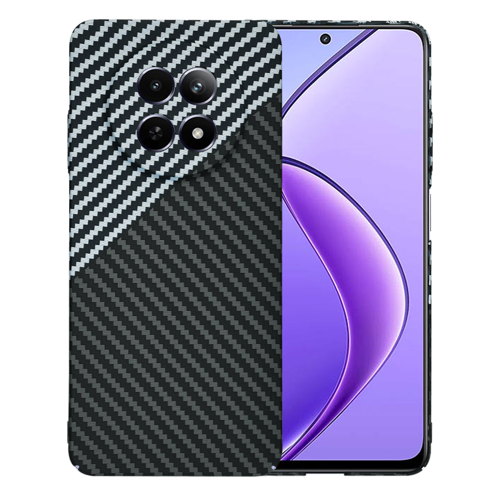 Kuori Realme 12x / 12:lle, Techsuit, Carbonite FiberShell, Musta Harmaa