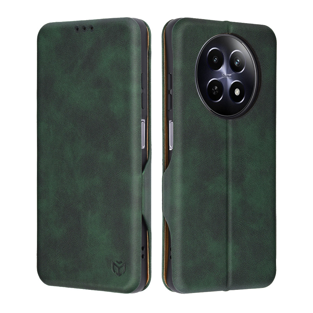 Case for Realme 12x / 12, Techsuit, Safe Wallet Plus, Green