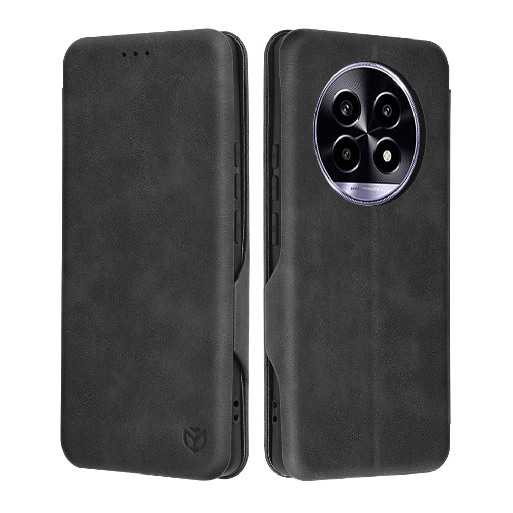 Kuori Realme 13 Pro / 13 Pro+, Techsuit, Safe Wallet Plus, Musta