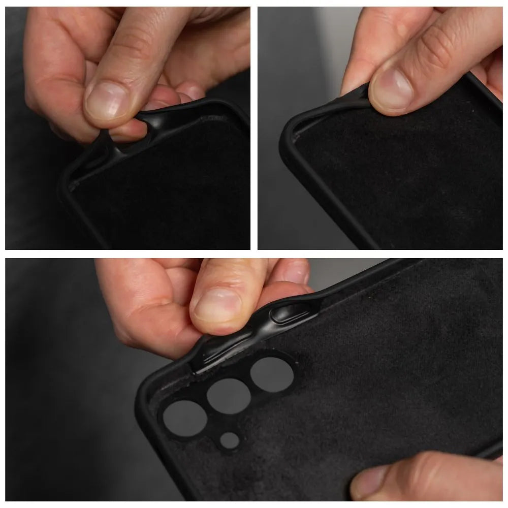 Kuori Realme 14 Pro+:lle, OEM, Silikoni, Musta