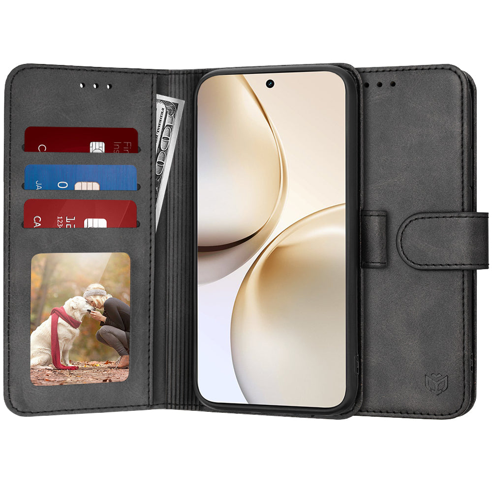 Kuori Realme 14 Pro+:lle, Techsuit, Diary Book, Musta