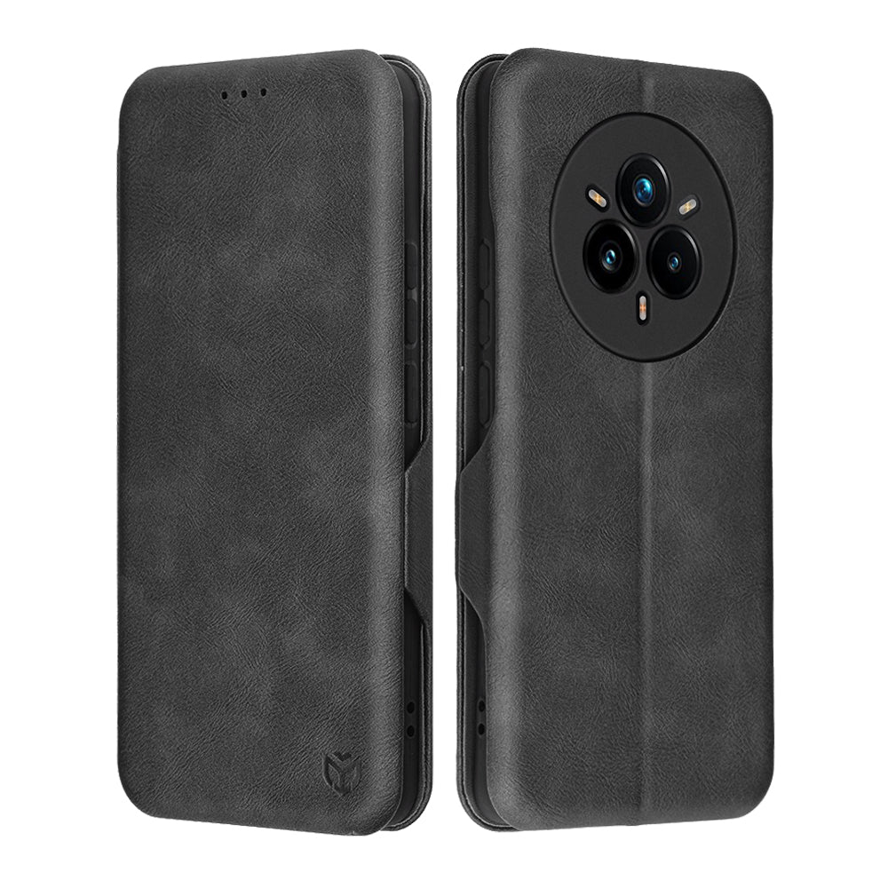 Kuori Realme 14 Pro+:lle, Techsuit, Safe Wallet Plus, Musta