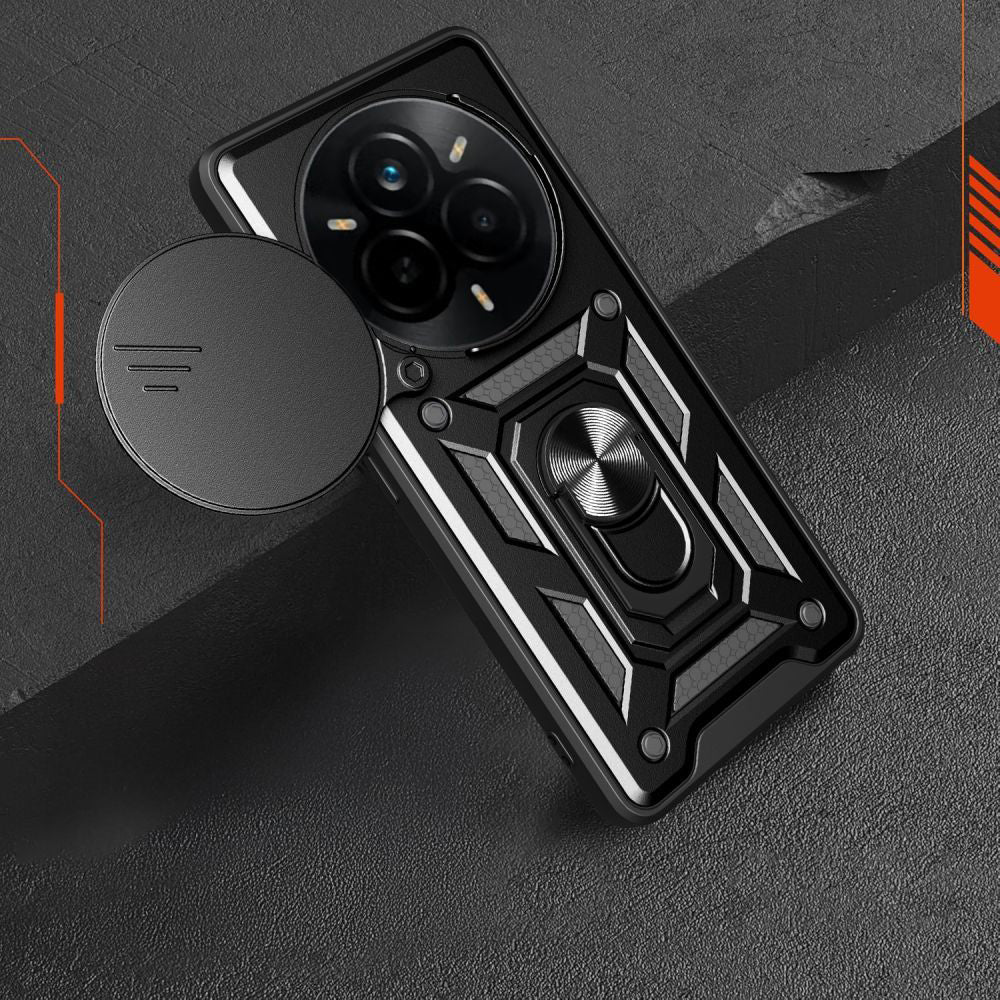 Kuori Realme 14 Pro:lle, Techsuit, CamShield, Musta