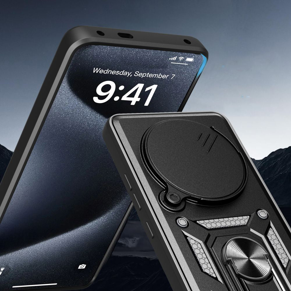 Kuori Realme 14 Pro:lle, Techsuit, CamShield, Musta