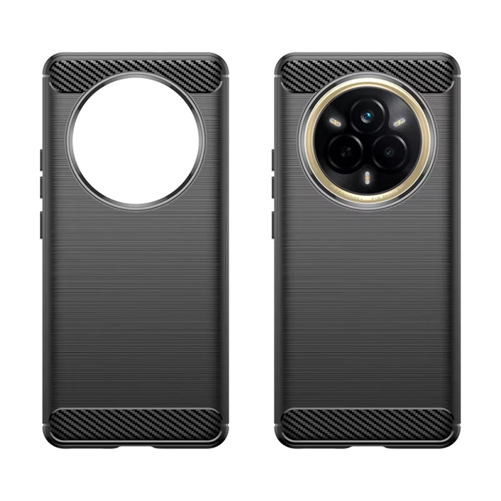 Kuori Realme 14 Pro:lle, Techsuit, Hiili, Musta