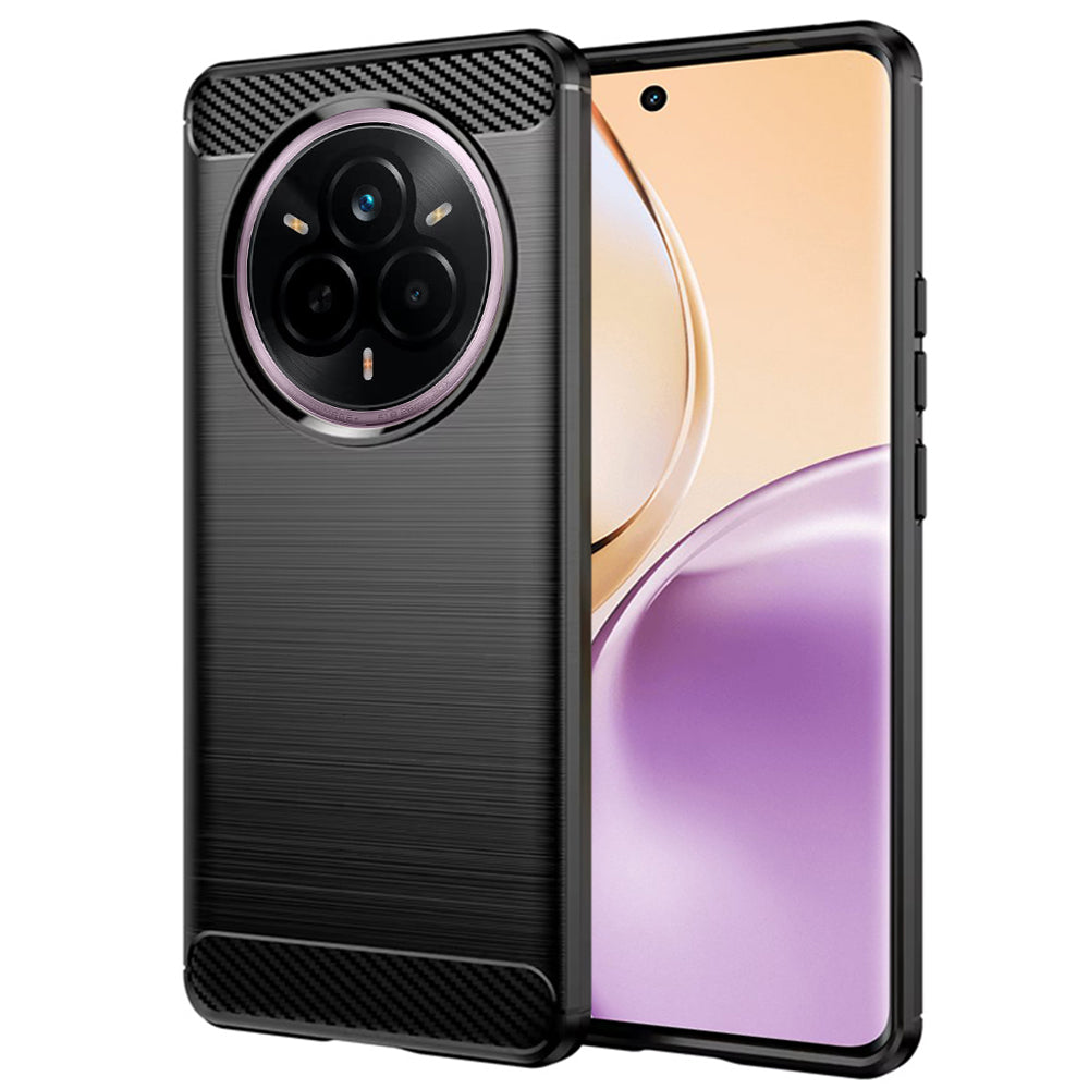 Kuori Realme 14 Pro:lle, Techsuit, Hiili, Musta