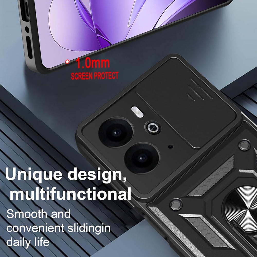 Case for Realme 14T / 14, Techsuit, CamShield, Black