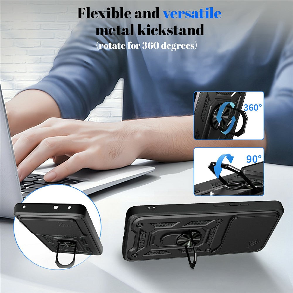 Suojakotelo Realme 16 Pro+ -puhelimelle, Techsuit, CamShield, Musta
