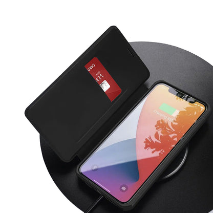 Suojakotelo Realme 16 Pro+ -puhelimelle, Techsuit, Magskin Book, Musta
