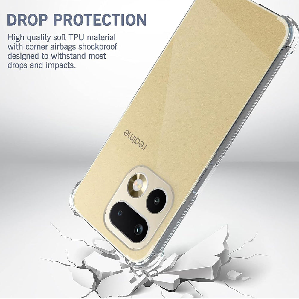 Case for Realme 16 Pro+, Techsuit, Shockproof Clear, Transparent