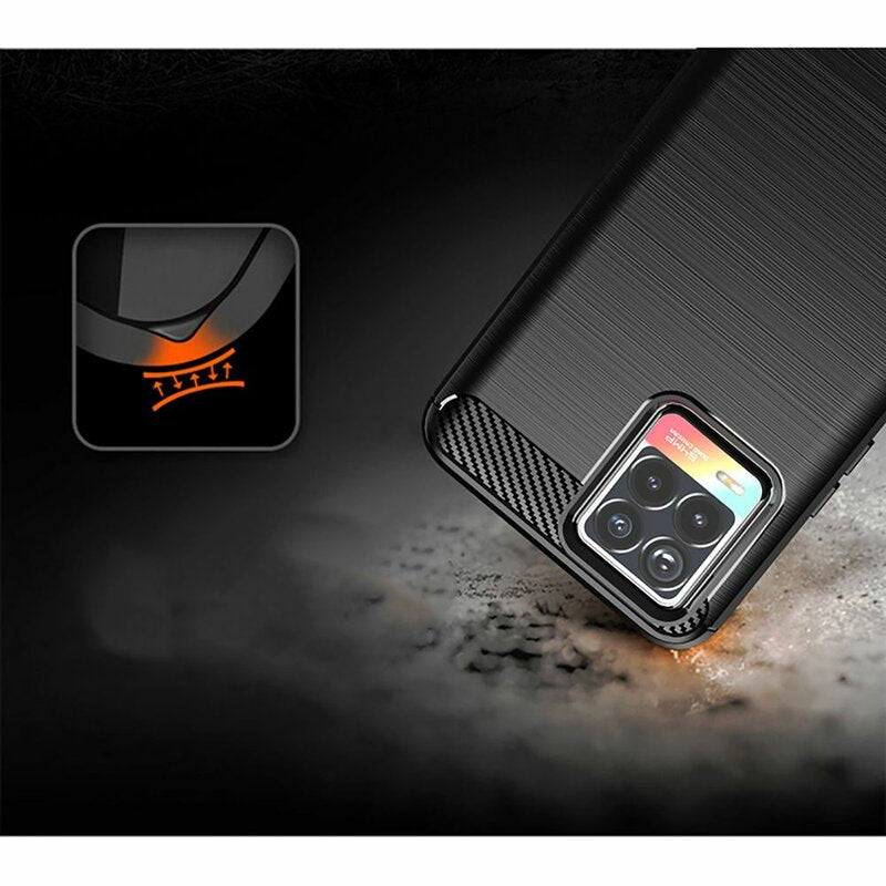 Case for Realme 8 Pro / 8, Techsuit, Carbon, Black