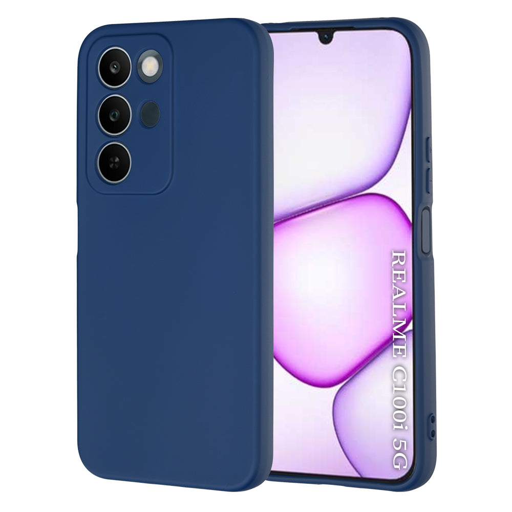 Kuori Realme C100 5G:lle, Techsuit, SoftFlex, Laivastonsininen