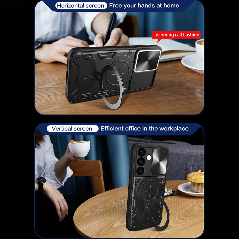 Kuori Realme C63 / C61:lle, Techsuit, CamGuard Pro, Punainen