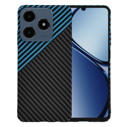 Kuori Realme C63 / C61:lle, Techsuit, Carbonite FiberShell, Musta Bleu