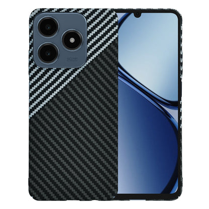 Kuori Realme C63 / C61:lle, Techsuit, Carbonite FiberShell, Musta Harmaa
