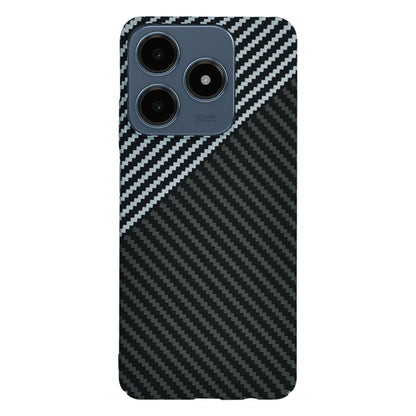 Kuori Realme C63 / C61:lle, Techsuit, Carbonite FiberShell, Musta Harmaa