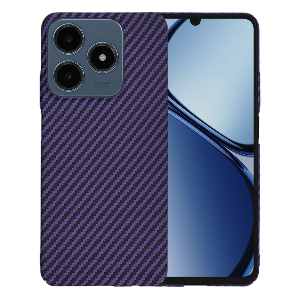 Kuori Realme C63 / C61:lle, Techsuit, Carbonite FiberShell, Violetti