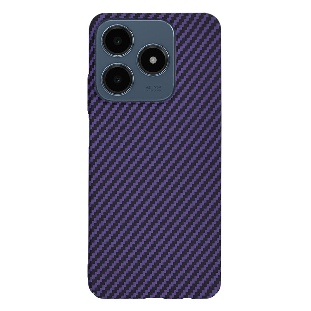 Kuori Realme C63 / C61:lle, Techsuit, Carbonite FiberShell, Violetti