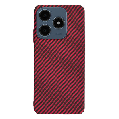 Kuori Realme C63 / C61:lle, Techsuit, Carbonite FiberShell, Punainen
