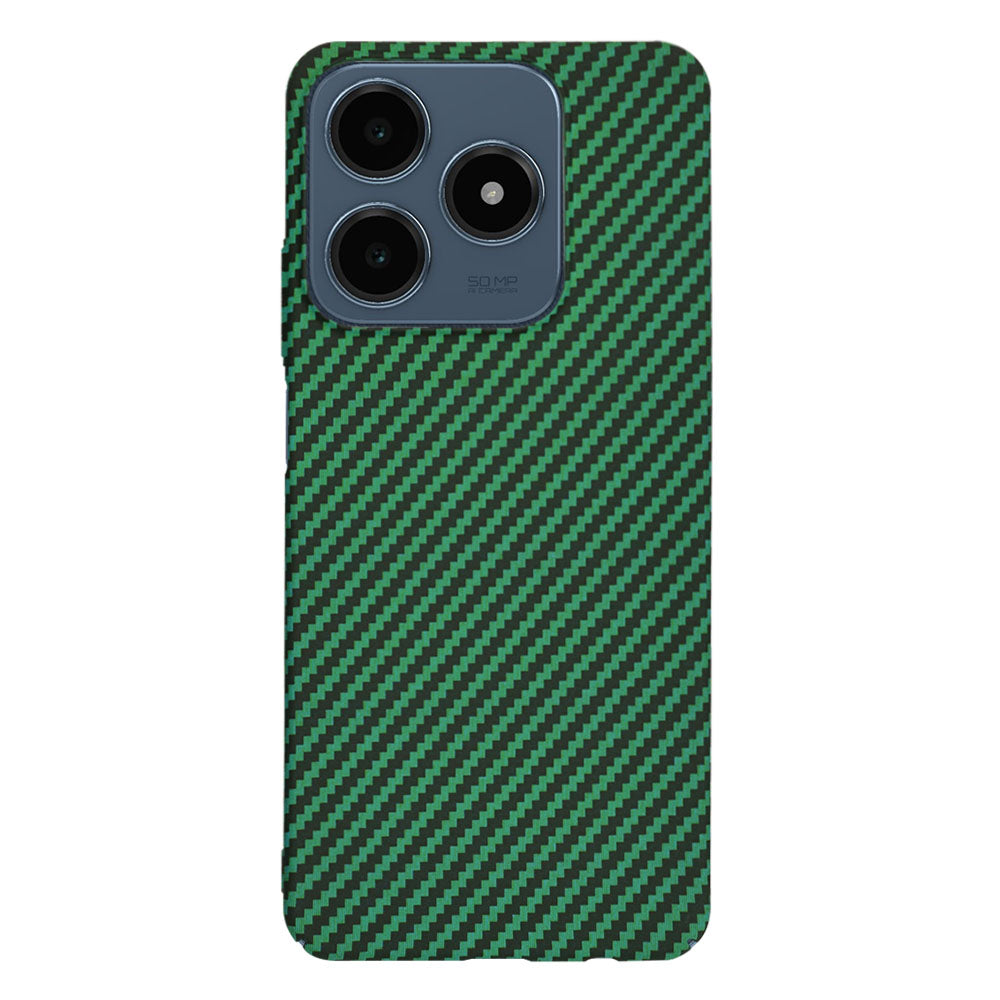 Kuori Realme C63 / C61:lle, Techsuit, Carbonite FiberShell, Vihreä