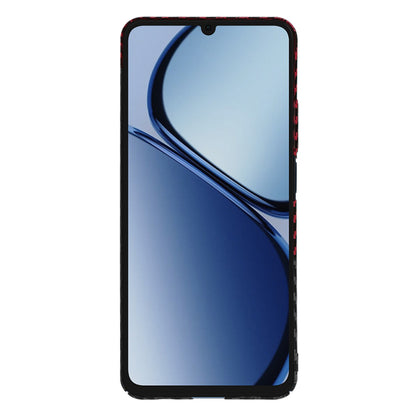 Kuori Realme C63 / C61:lle, Techsuit, Carbonite FiberShell, Musta Punainen