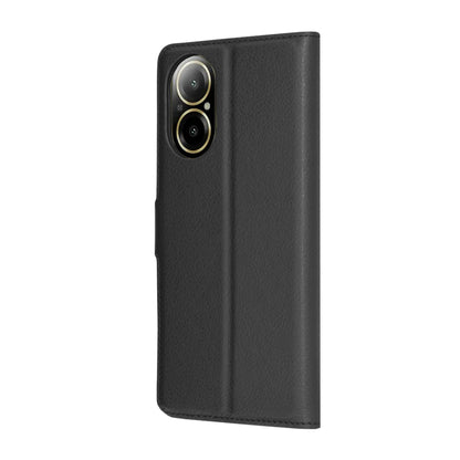 Kuori Realme C67 4G:lle, Techsuit, nahkainen folio, musta