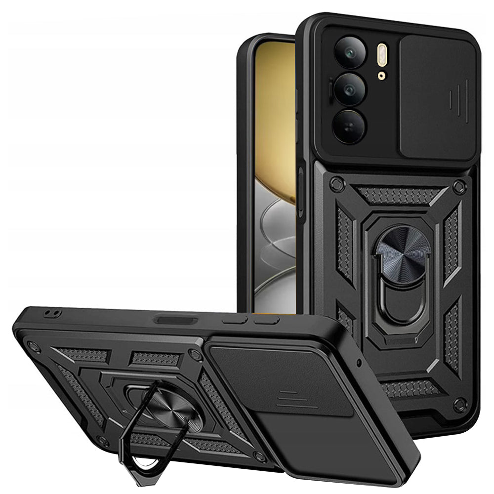 Kuori Realme C75 5G / 14x:lle, Techsuit, CamShield, Musta