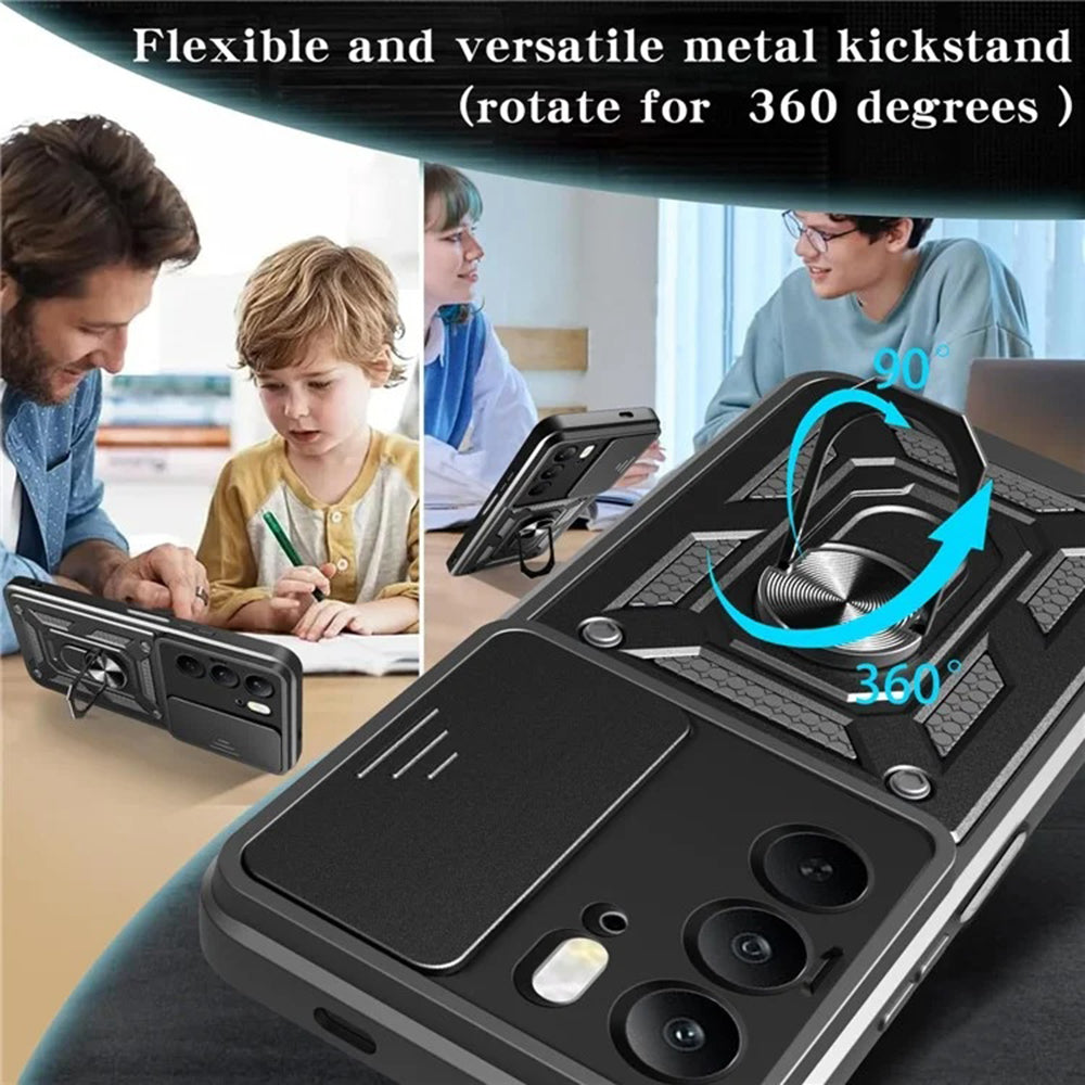 Kuori Realme C75 5G / 14x:lle, Techsuit, CamShield, Musta