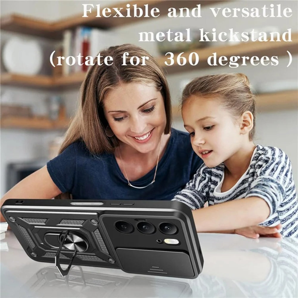 Kuori Realme C75 5G / 14x:lle, Techsuit, CamShield, Musta