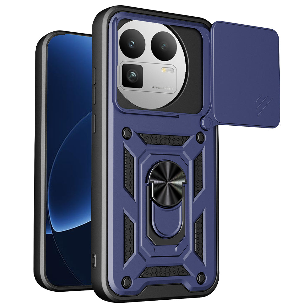 Kotelo Realme GT 8 Pro:lle, Techsuit, CamShield (pyöreä kamera-aukko), Sininen