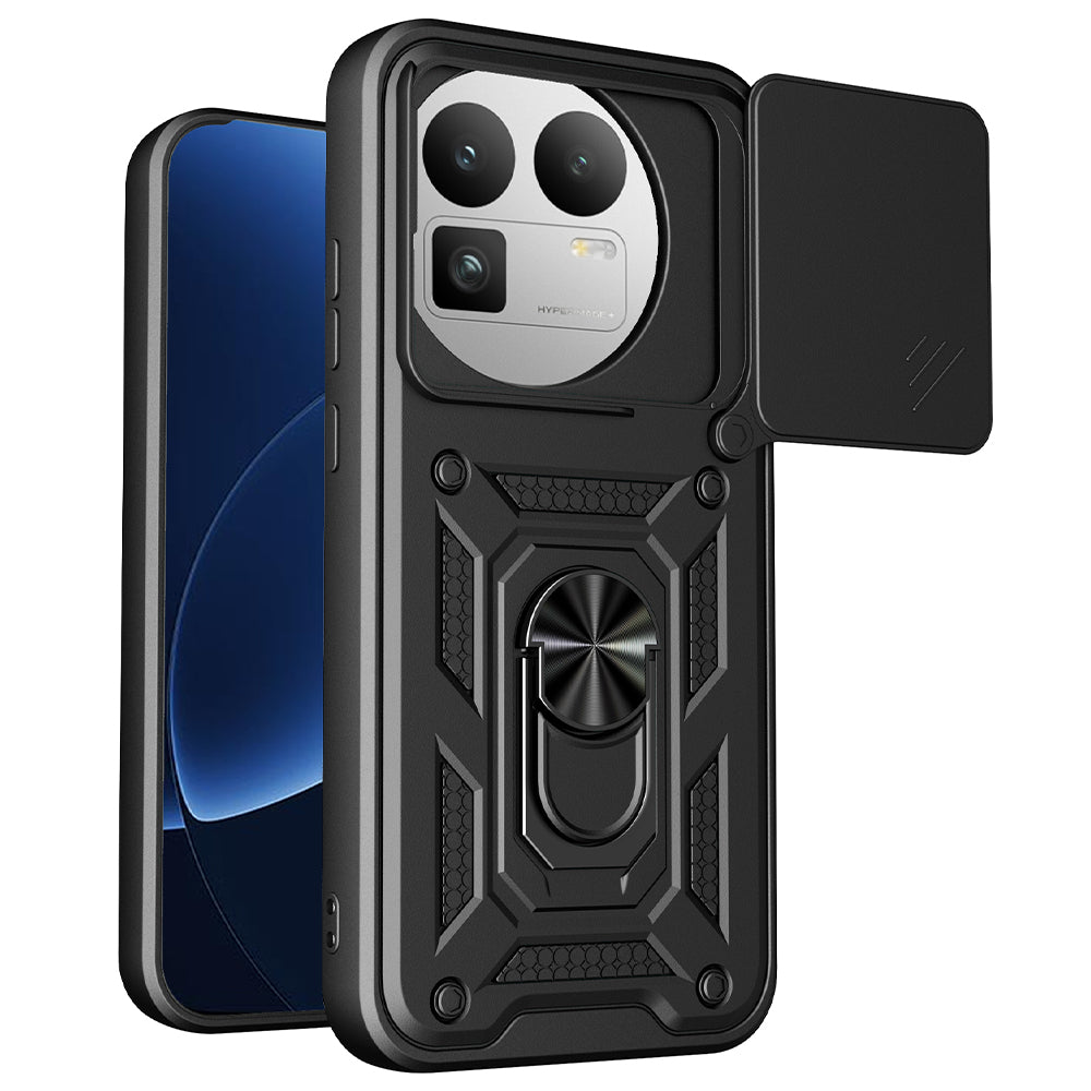 Kotelo Realme GT 8 Pro:lle, Techsuit, CamShield (pyöreä kamera-aukko), musta